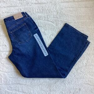 Seven7 Premium Brand Loose Straight jeans in classic blue wash, size 4.
